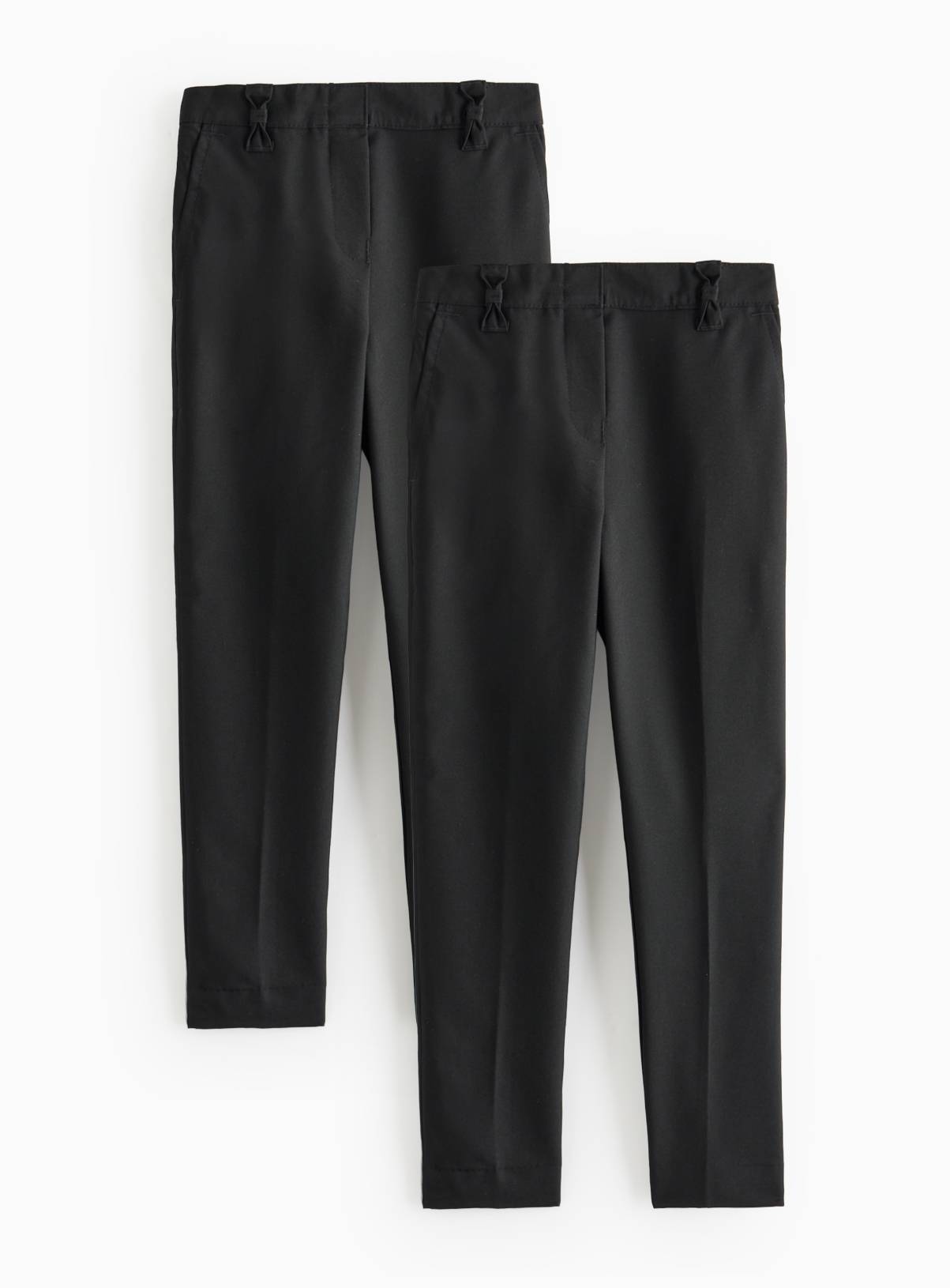 Black Bow Detail Reinforced Knee Trousers 2 Pack 5 years - Image 1