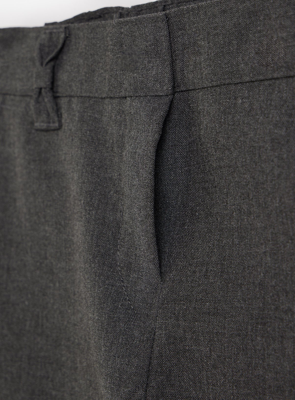2 Pack Grey 'Dress with Ease' Trousers with Bow Detail Reinforced Knees & Extendable Hems 8 years - Image 2 thumbnail