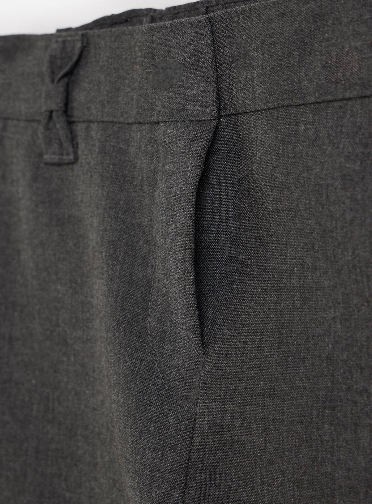 2 Pack Grey 'Dress with Ease' Trousers with Bow Detail Reinforced Knees & Extendable Hems 8 years - Image 2