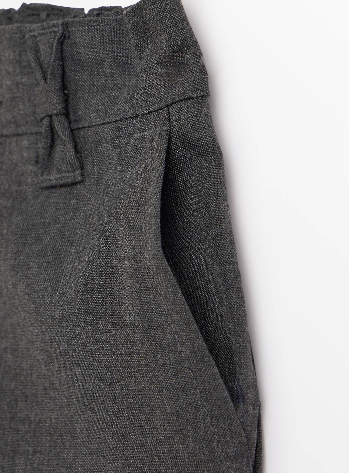 2 Pack Grey 'Dress with Ease' Trousers with Bow Detail Reinforced Knees & Extendable Hems 8 years - Image 3