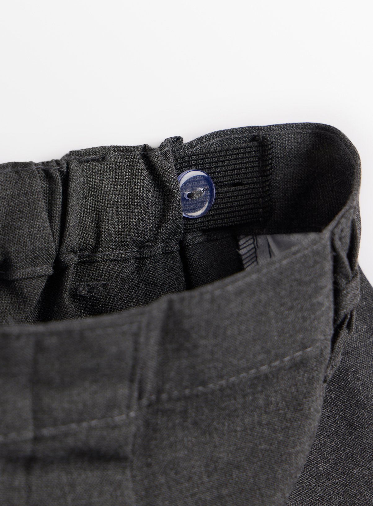2 Pack Grey 'Dress with Ease' Trousers with Bow Detail Reinforced Knees & Extendable Hems 8 years - Image 4 thumbnail