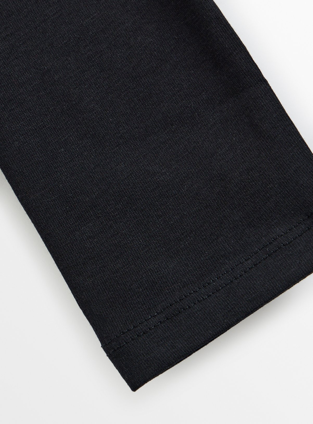Black Cotton Rich Leggings 2 Pack 8 years - Image 4 thumbnail