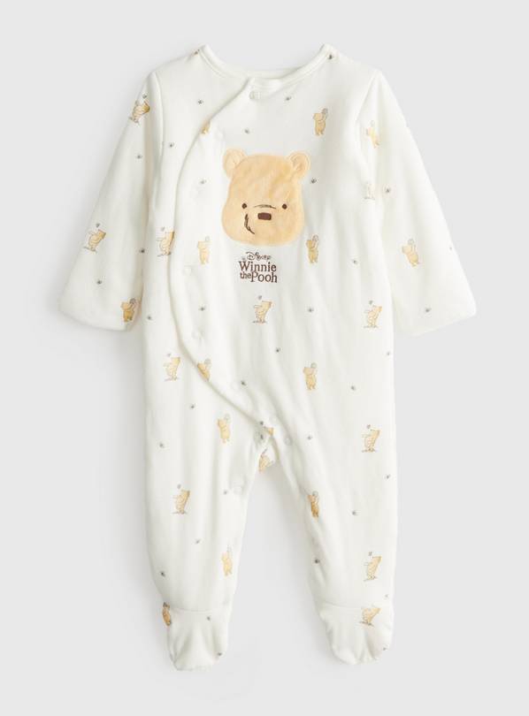 Winnie The Pooh Cream Sleepsuit 2.5 Tog Newborn