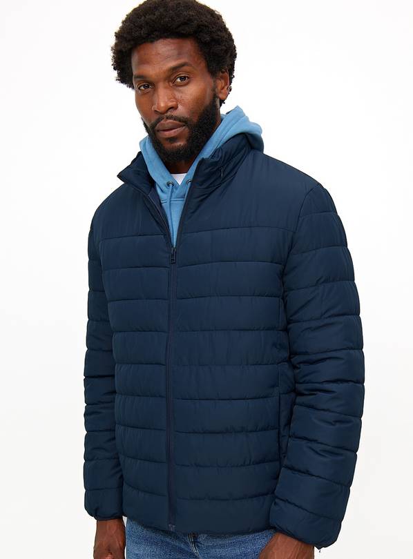 Navy Padded Jacket M