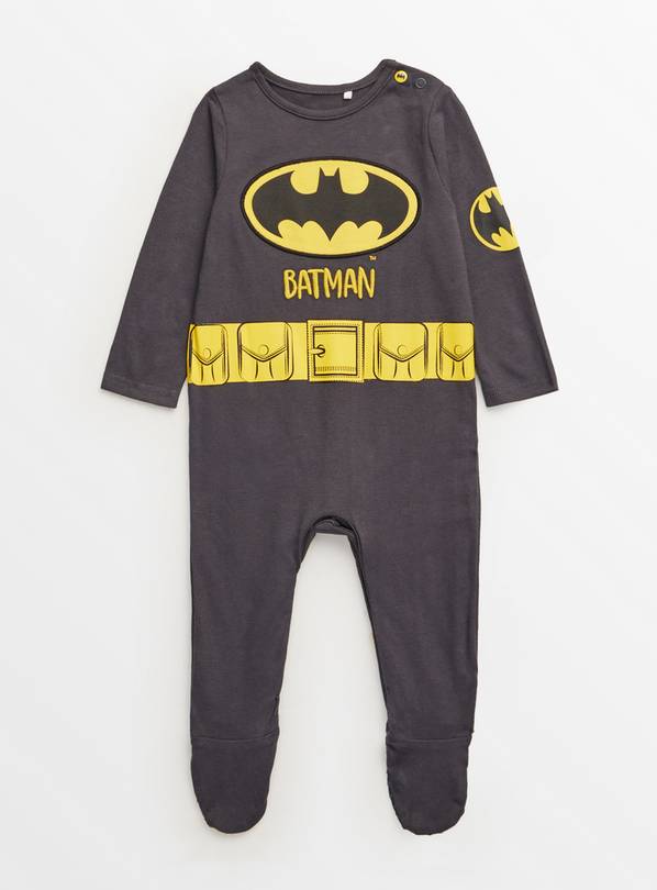 Novelty Halloween Batman Long Sleeve Sleepsuit  9-12 months