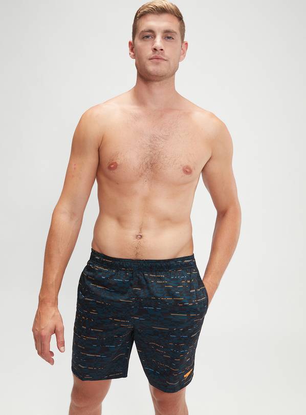 SPEEDO Mens XPRESS LITE Allover  18" Swim Shorts XL