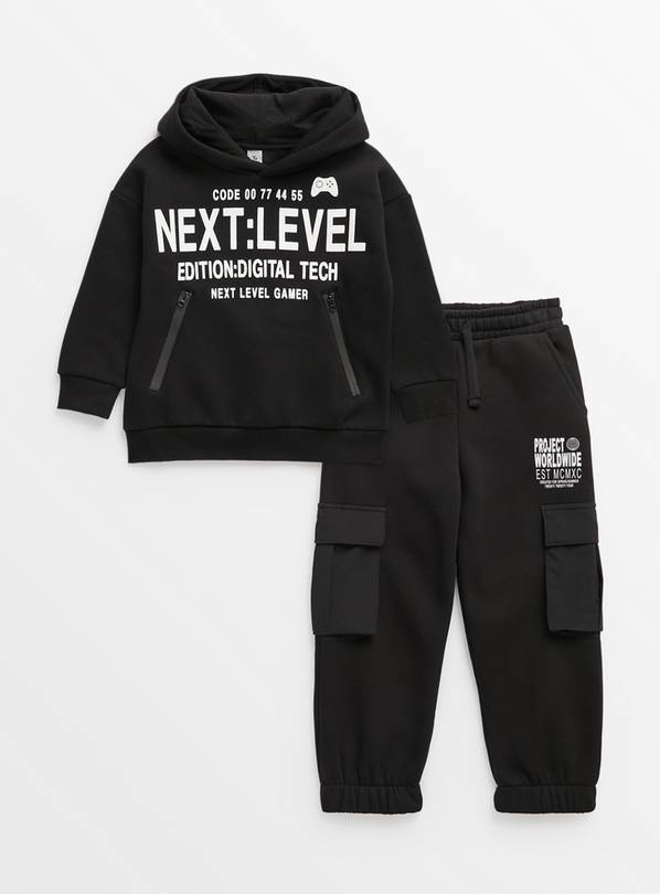 Black Next Level Gamer Hoodie & Joggers 9 years