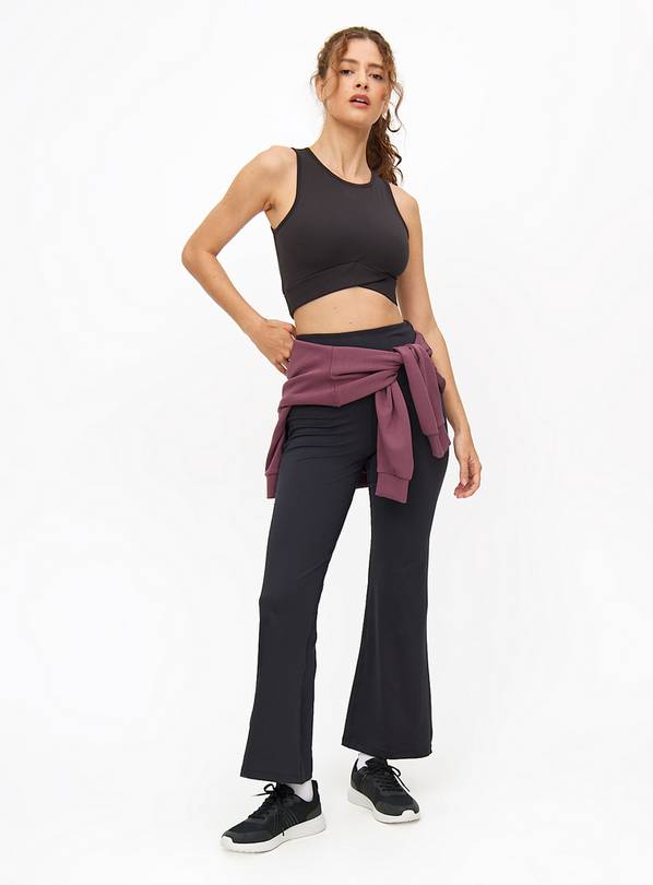 Buy Active Black Kick Flare High Waisted Yoga Leggings L Sports leggings Tu
