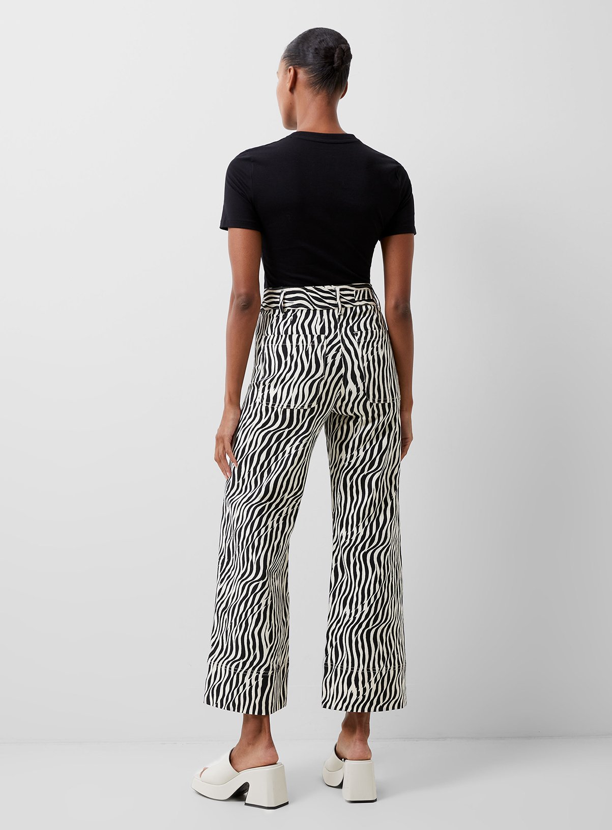 FRENCH CONNECTION Seine Atena Twill Trousers 8 - Image 3 thumbnail