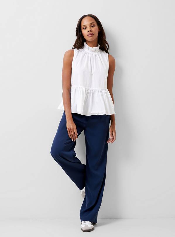 FRENCH CONNECTION Rhodes Poplin Top L