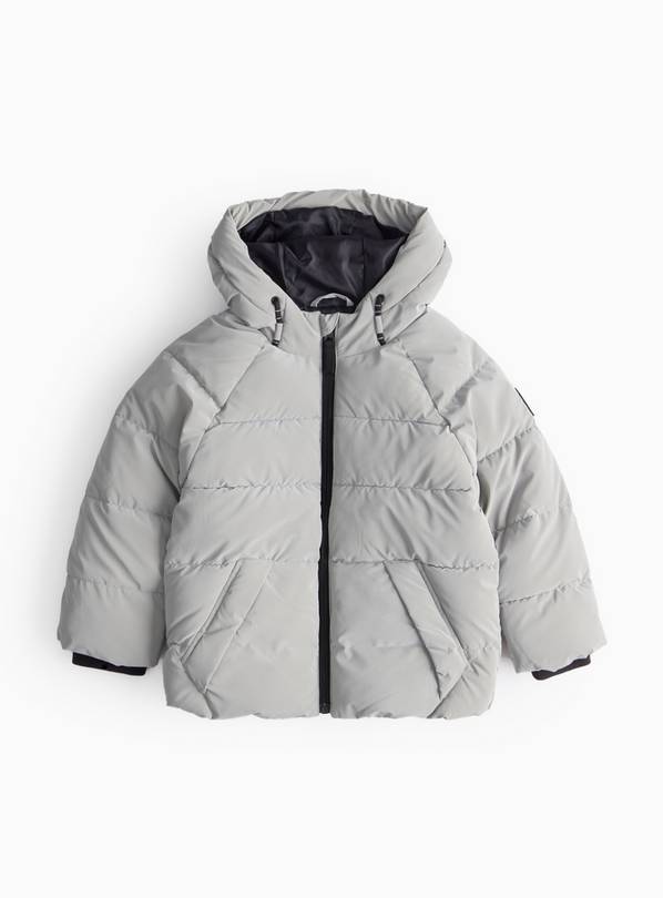 Grey Padded Puffer Coat 5-6 years