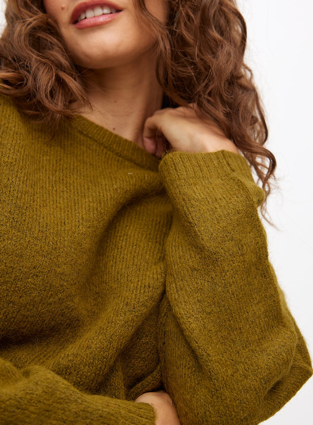 Green Relaxed Crew Neck Jumper  8 - Image 2 thumbnail
