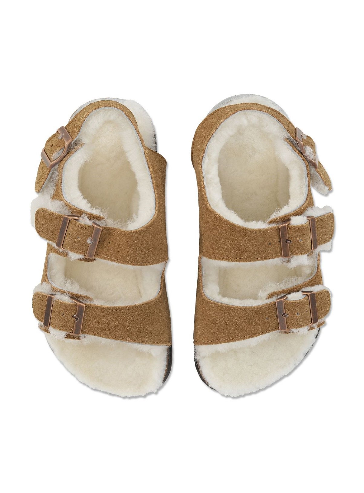 Brown ILSE JACOBSEN Fur Lined Sandal
