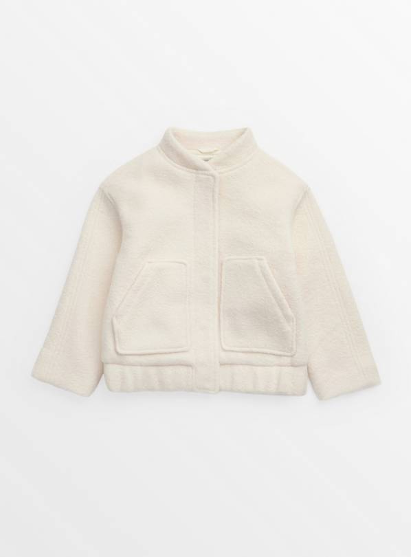 Cream Boucle Bomber Jacket 13-14 years