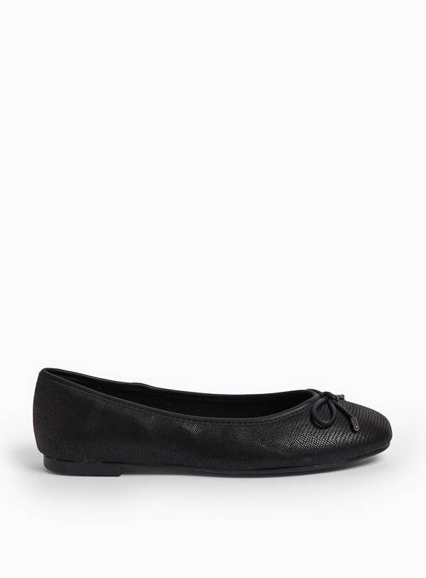 Buy Black Snake Design Ballerina Pumps 3 Workwear Tu