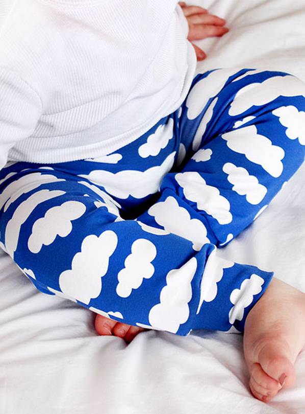 FRED & NOAH Blue Cloud Leggings 0-6 month