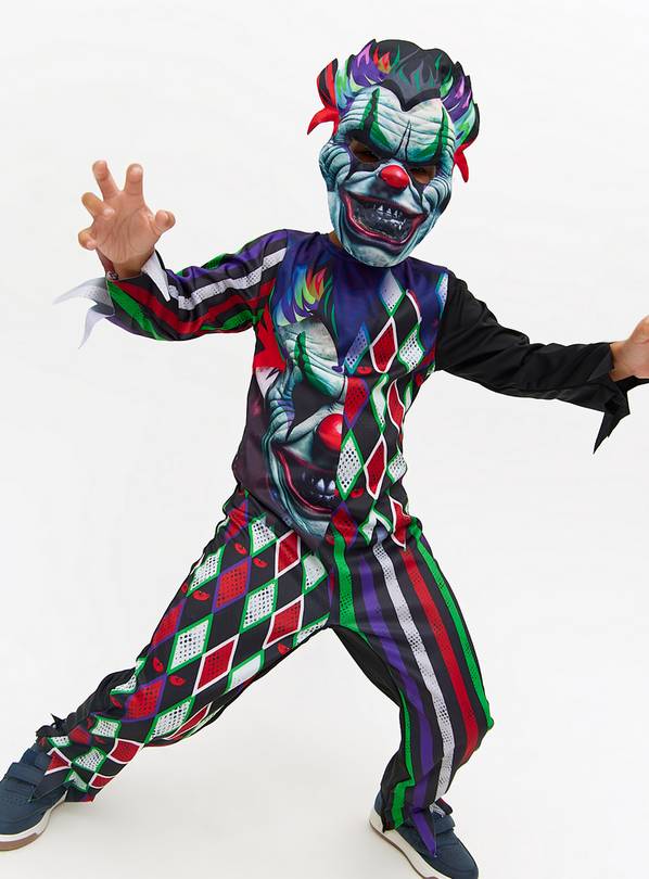 Halloween Scary Clown Fancy Dress Costume 3-4 Years