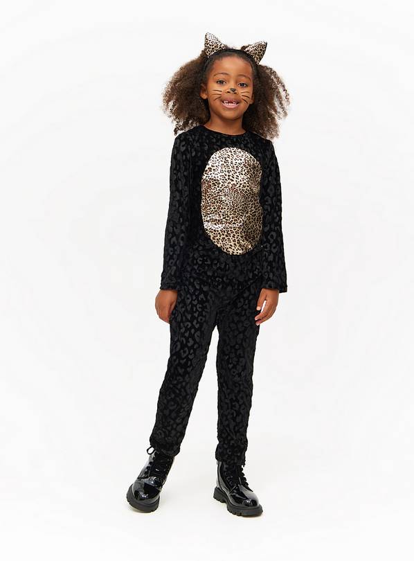 Halloween Black Cat Fancy Dress Costume 9-10 years