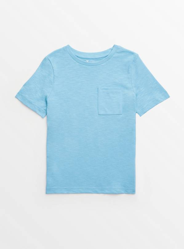 Blue Plain Short Sleeve T-Shirt 13 years