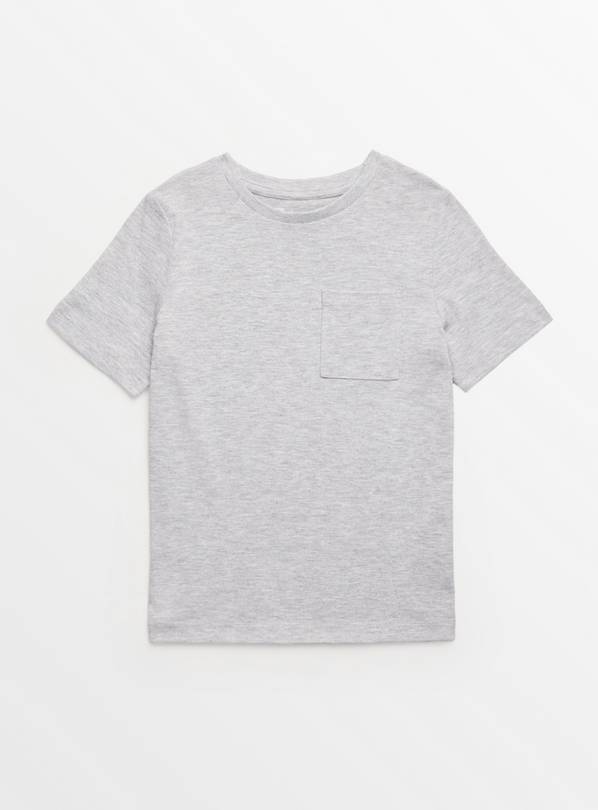 Grey Plain Short Sleeve T-Shirt 1 year