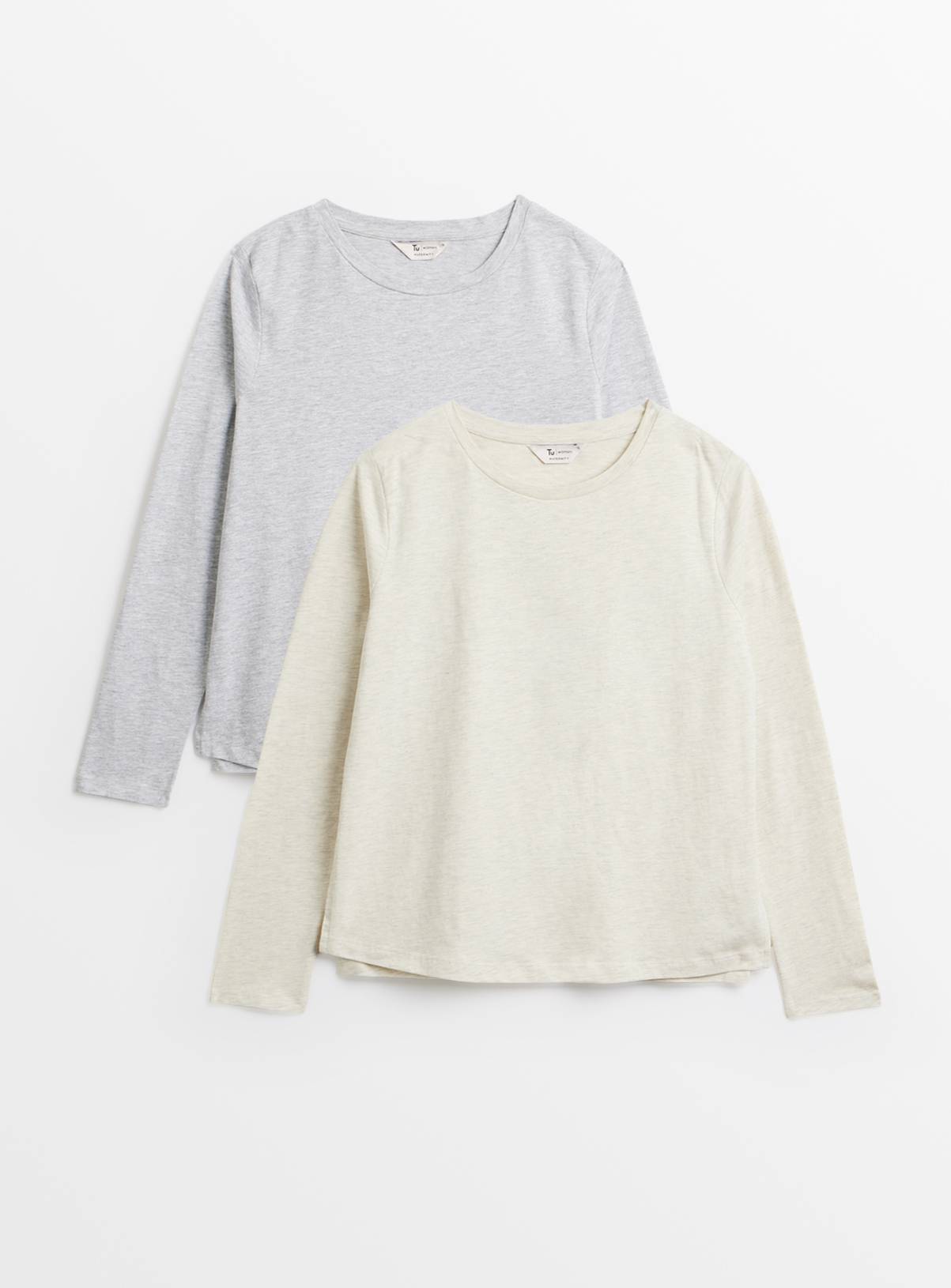 MATERNITY Nursing Long Sleeve T-Shirts 2 Pack 20 - Image 1