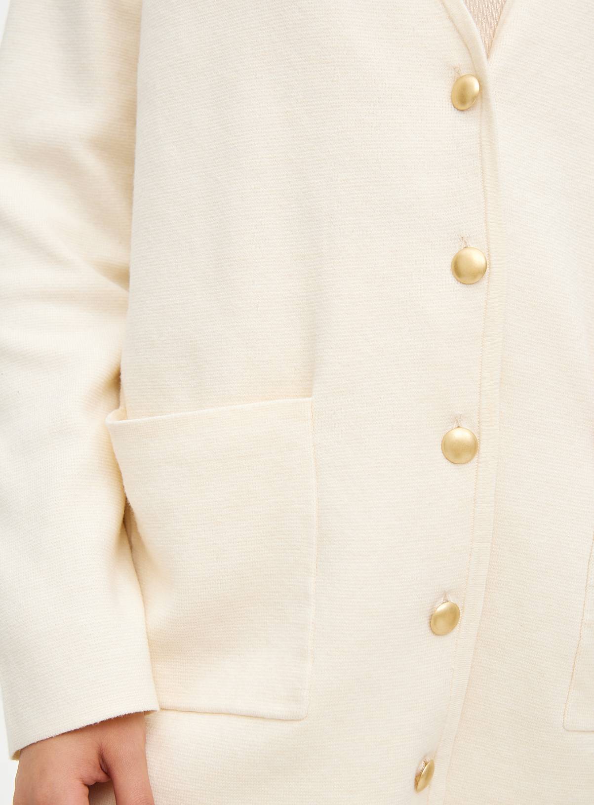 Neutral V-Neck Longline Cardigan 10 - Image 3