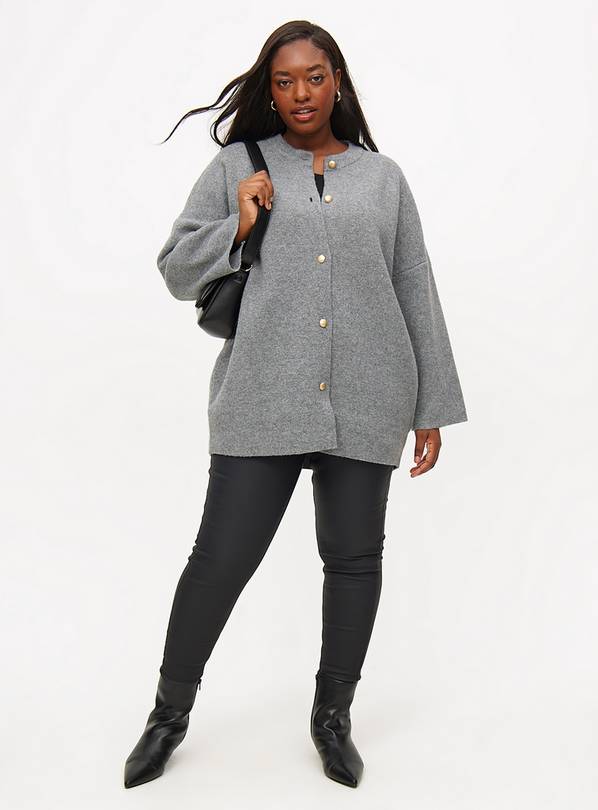 Buy Grey Compact Coatigan 10 Cardigans Tu