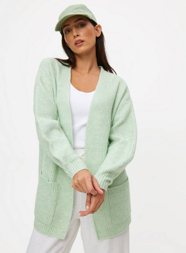 Green Cosy Yarn Longline Cardigan 24