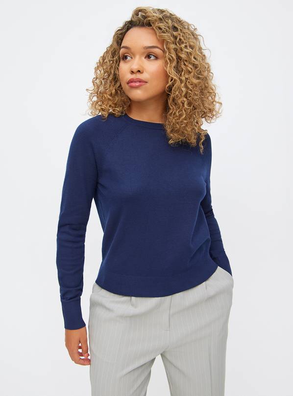 Navy Soft Touch Raglan Sleeve Jumper 12