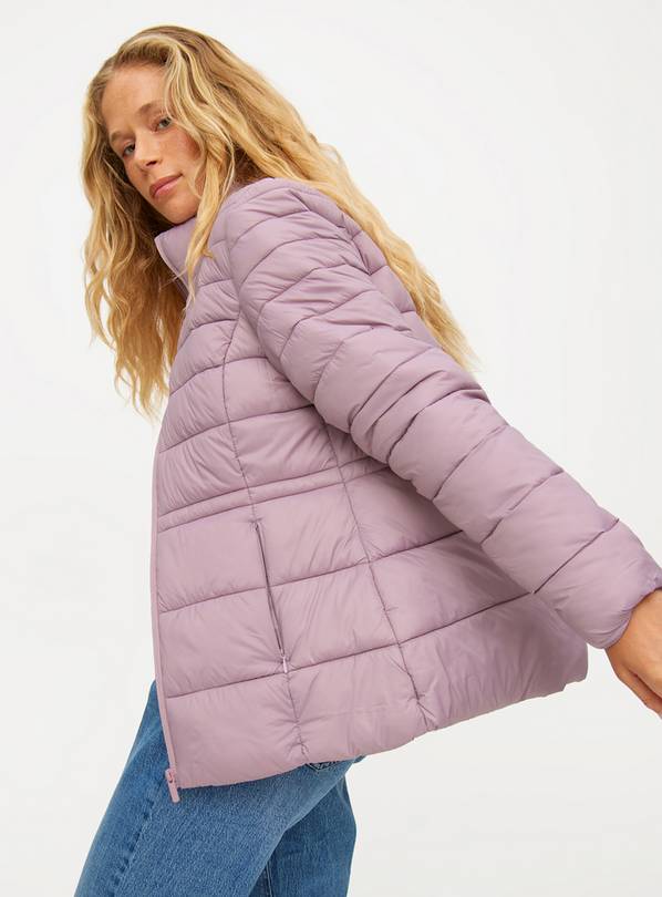 Pink Lightweight Padded Pack-Away Jacket M