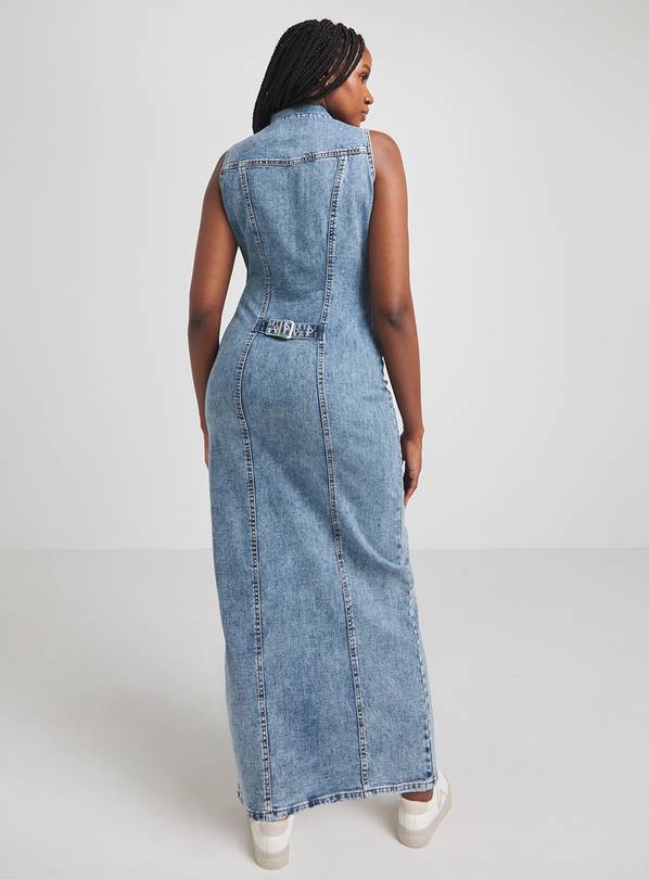 Buy SIMPLY BE Sleeveless Maxi Denim Dress 20 | Dresses | Tu