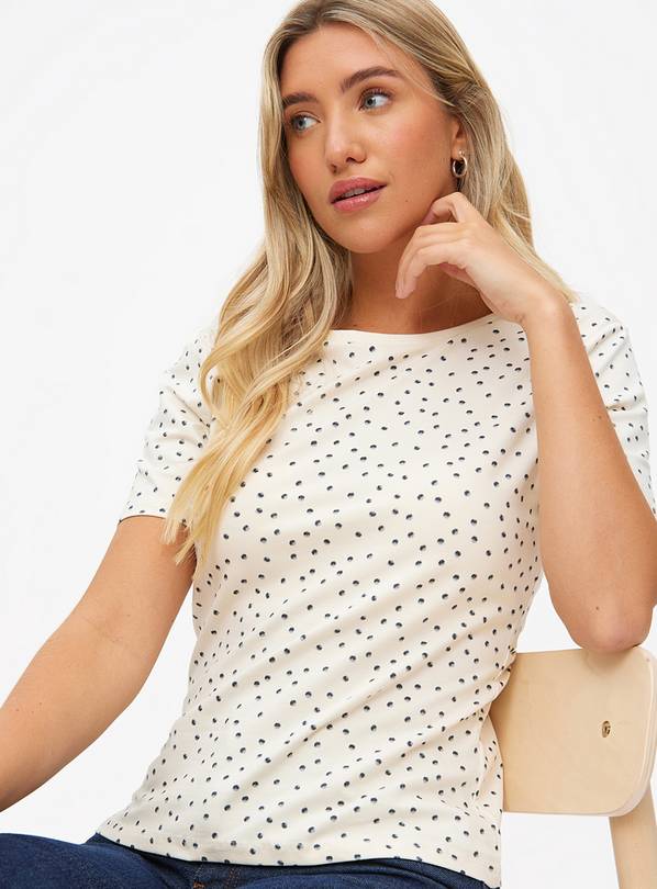 Mono Polka Dot Slim Fit T-Shirt 22