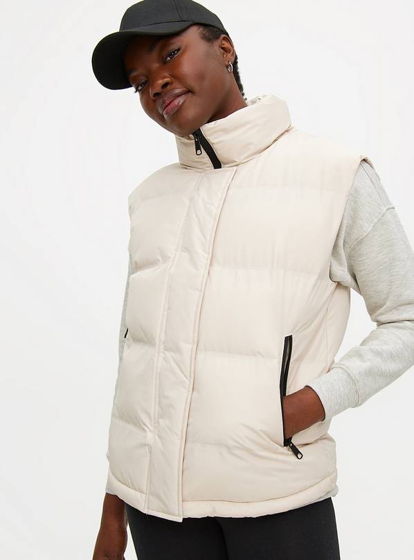 White Padded Short Length Gilet S