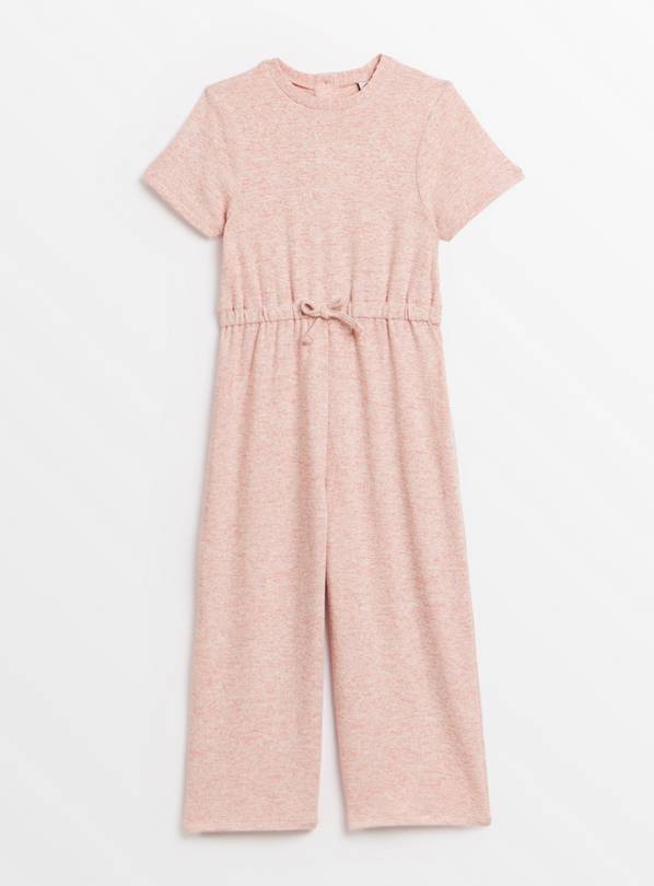 Pink Jersey Short Sleeve Jumpsuit 8 years