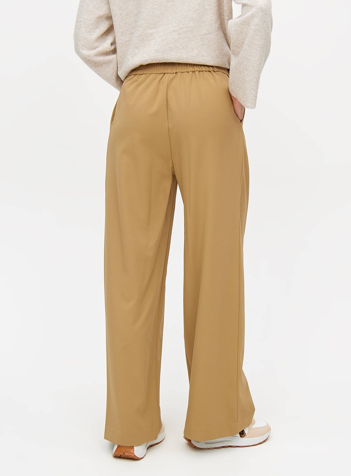 Stone Pleat Front Wide Leg Trousers  14R - Image 4