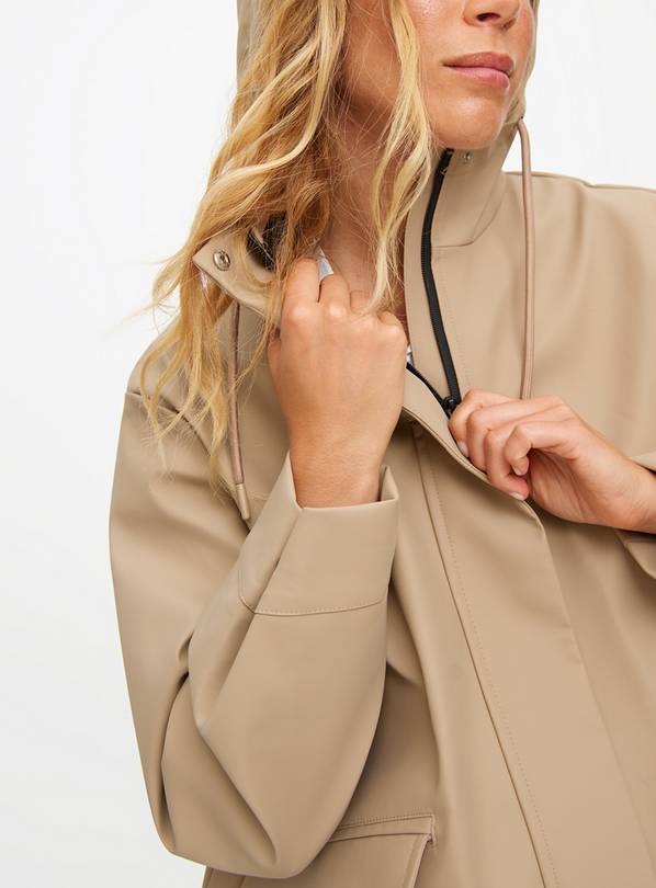 Taupe raincoat online