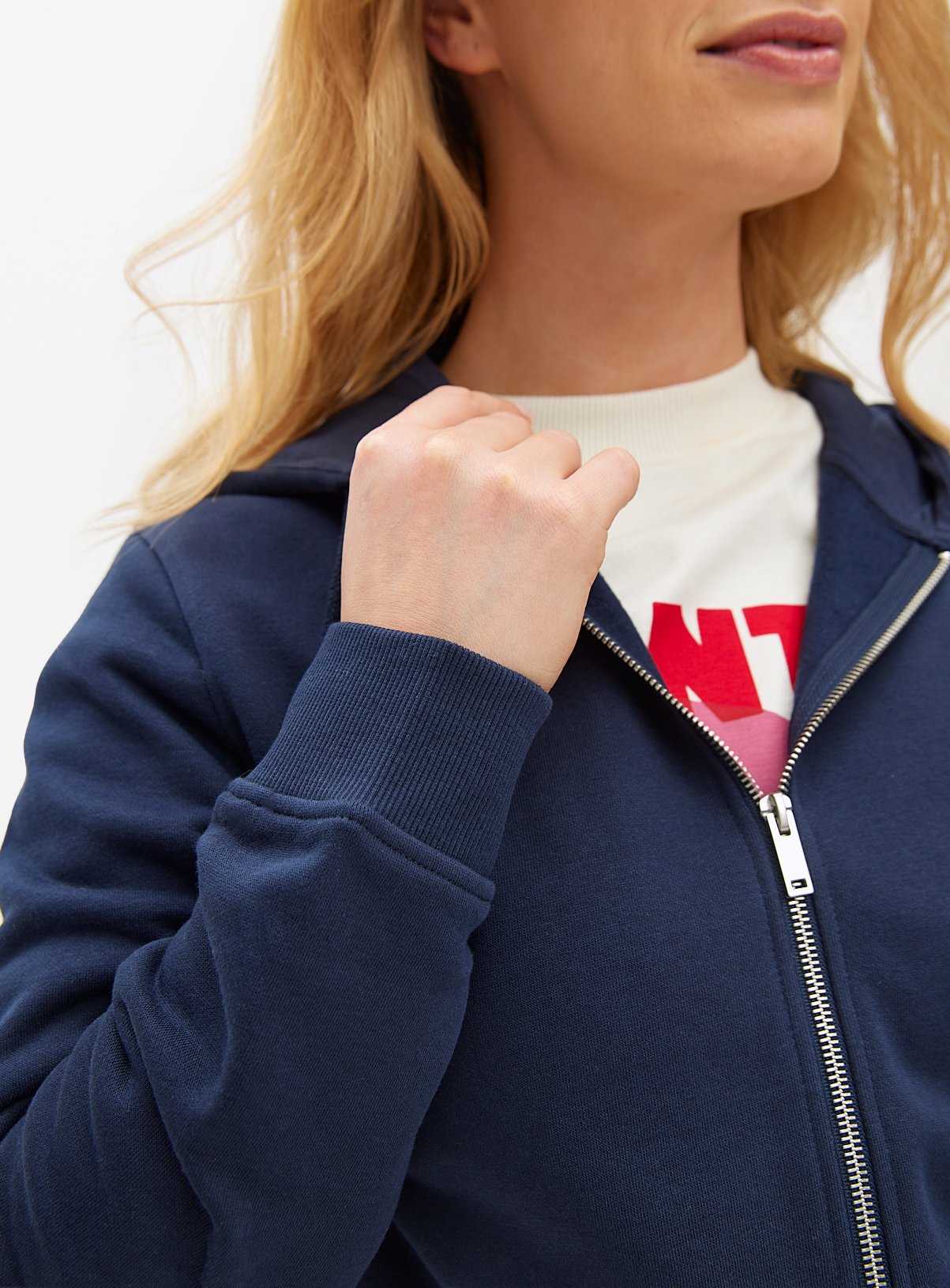 Navy Zip-Through Coord Hoodie XL - Image 3 thumbnail