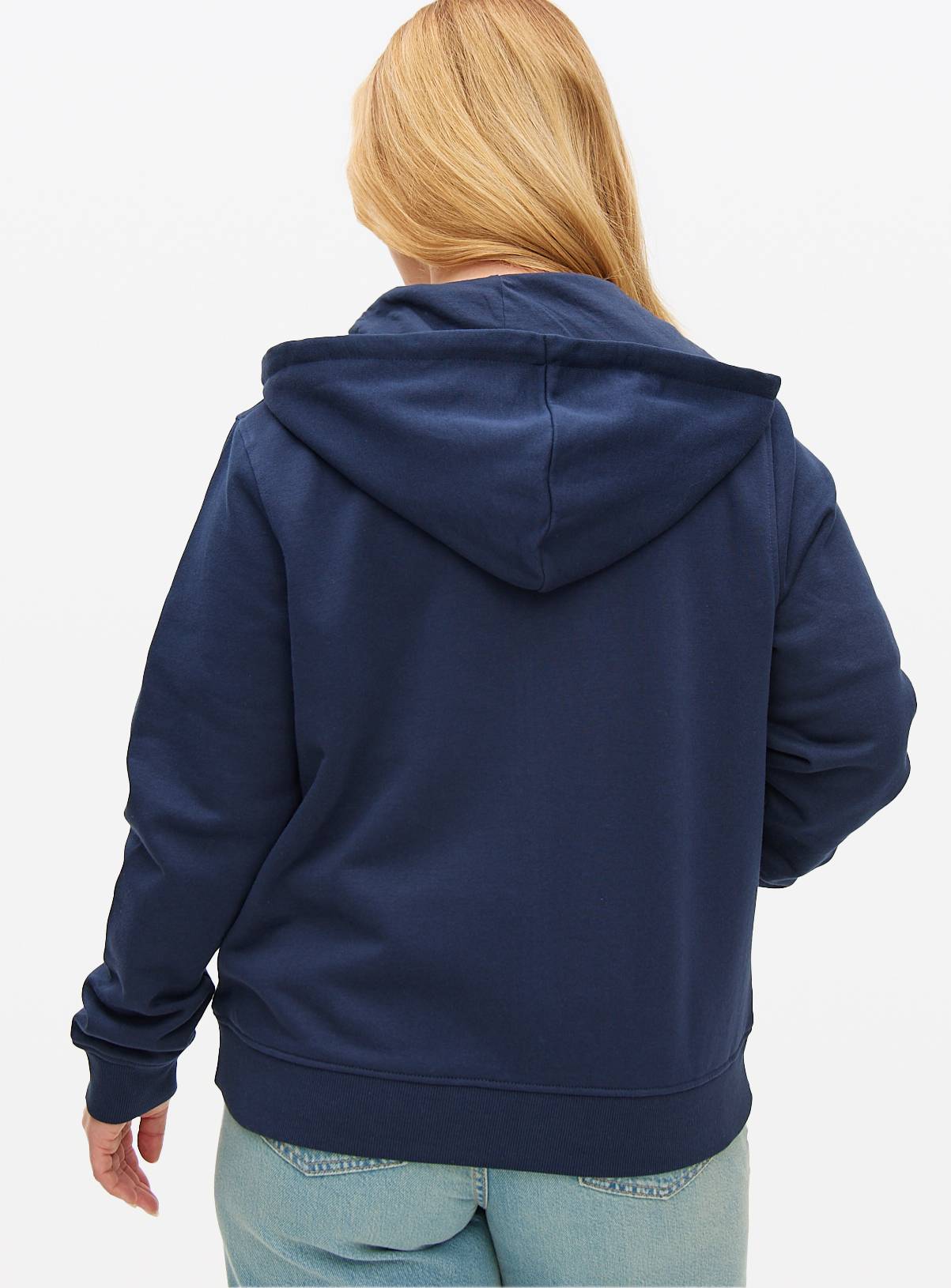 Navy Zip-Through Coord Hoodie XL - Image 4