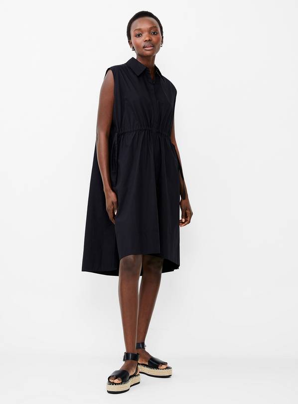 FRENCH CONNECTION Rhodes Poplin Shirt Dress XS