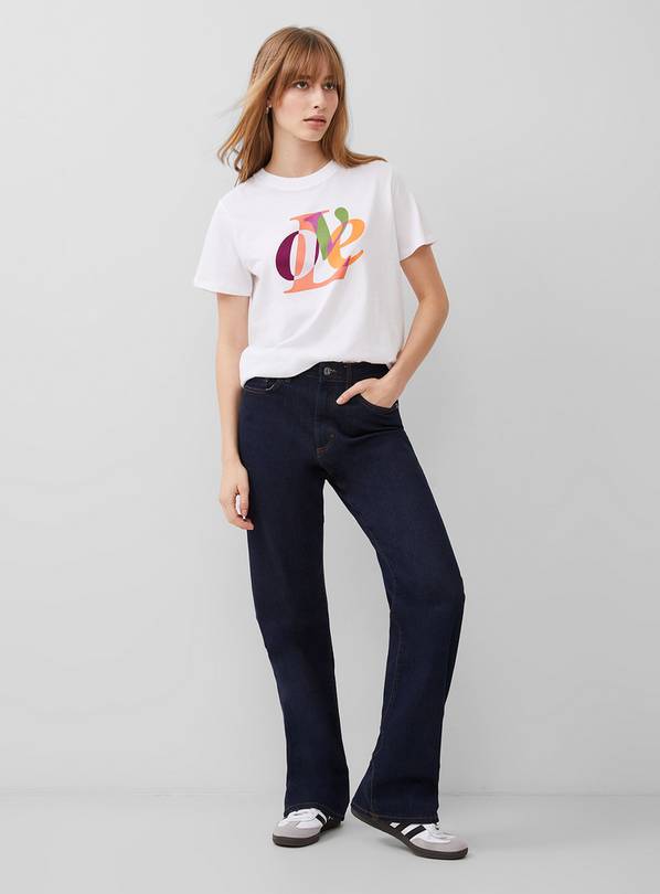 FRENCH CONNECTION Love Graphic T Shirt M