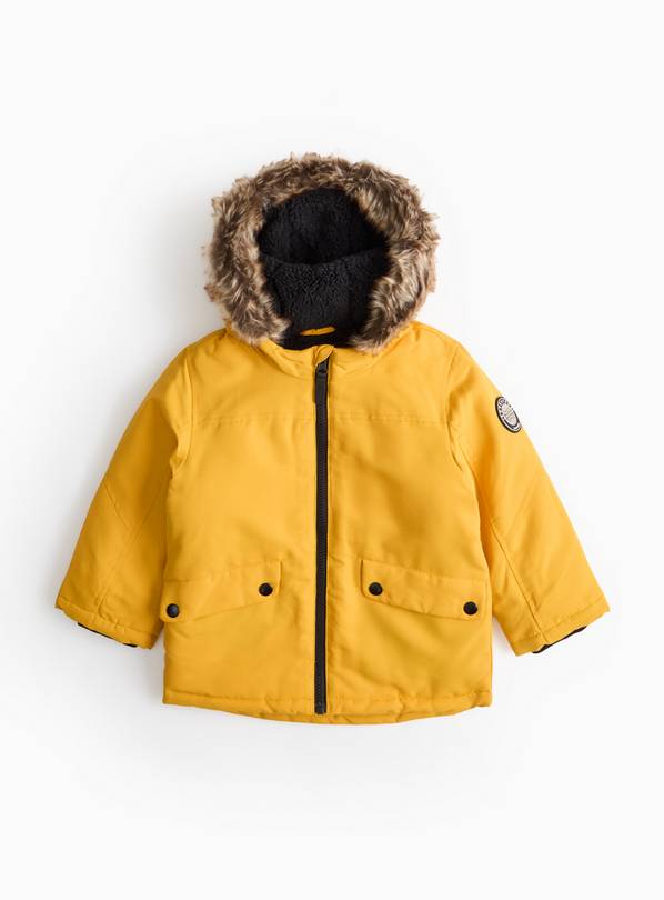 Buy Yellow Parka Coat 1 2 years Coats and jackets Tu