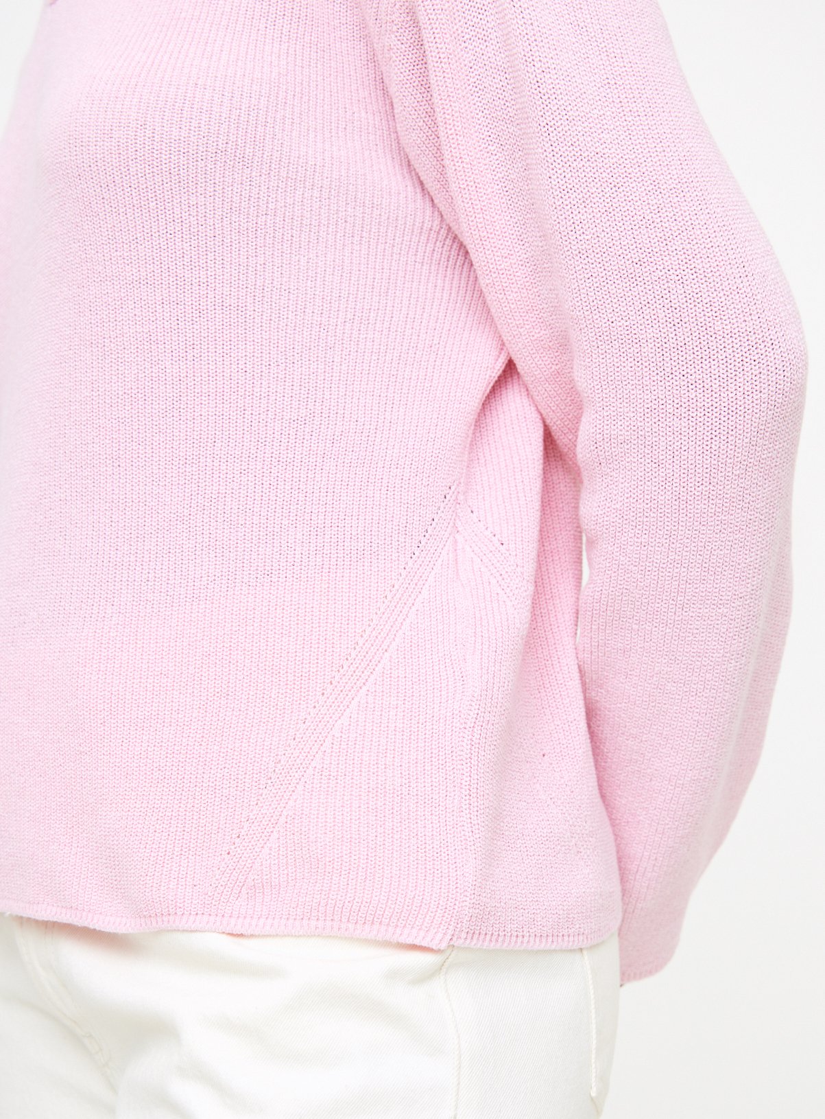 Pink High V Neck Jumper 10 - Image 3 thumbnail