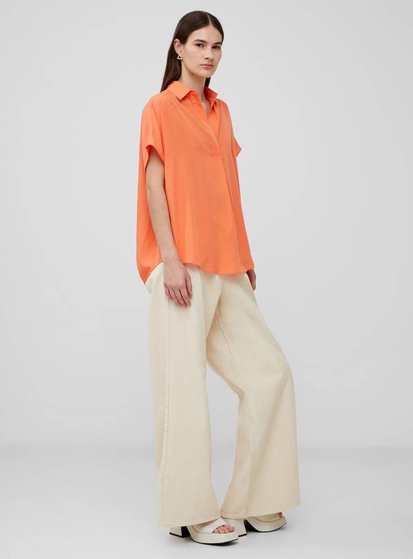 FRENCH CONNECTION Crepe Light Sleeveless Popover XL