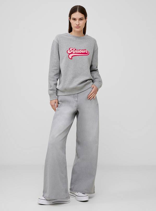 FRENCH CONNECTION Amour Graphic Sweatshirt S