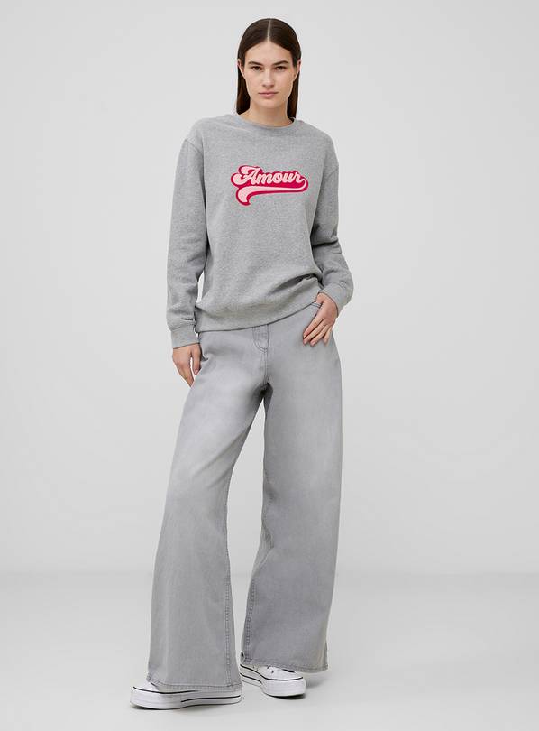 FRENCH CONNECTION Amour Graphic Sweatshirt L