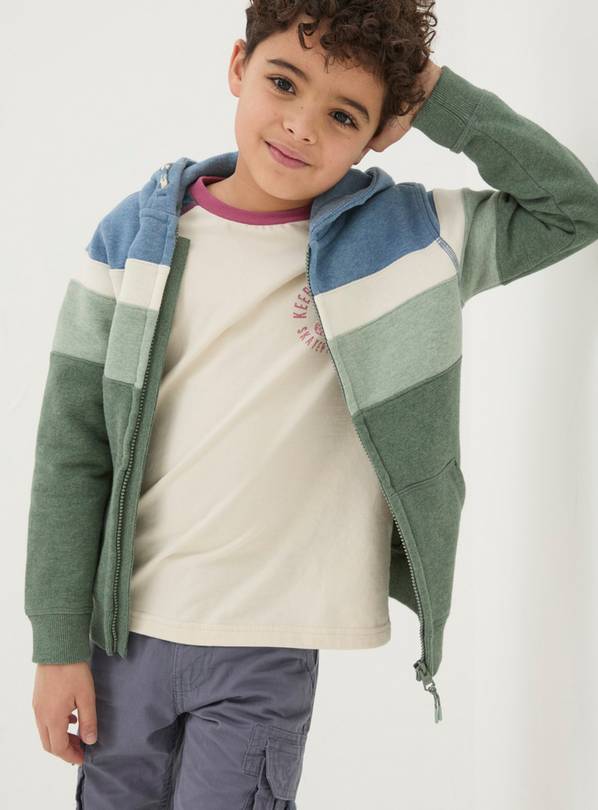 FATFACE Chest Panel Zip Through 5-6 Years
