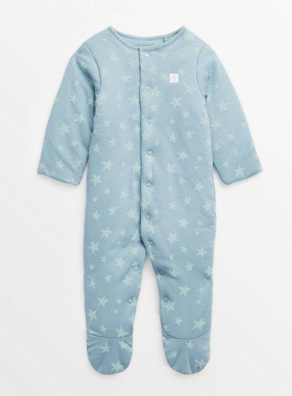 Blue Star Print 2.5 Tog Sleepsuit 12-18 months