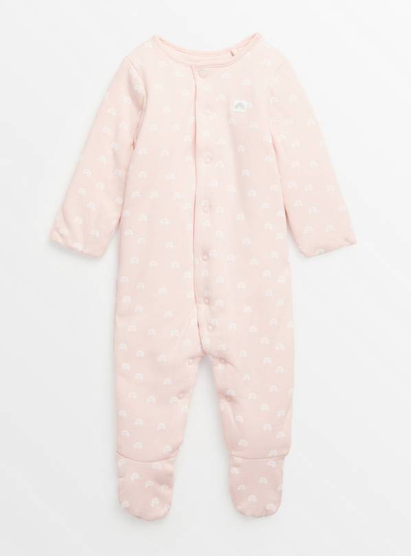 Pink Rainbow Print 2.5 Tog Sleepsuit  18-24 months