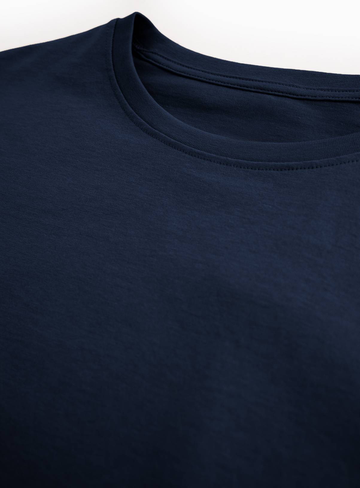 The Pure Cotton Tee - Navy XL - Image 4