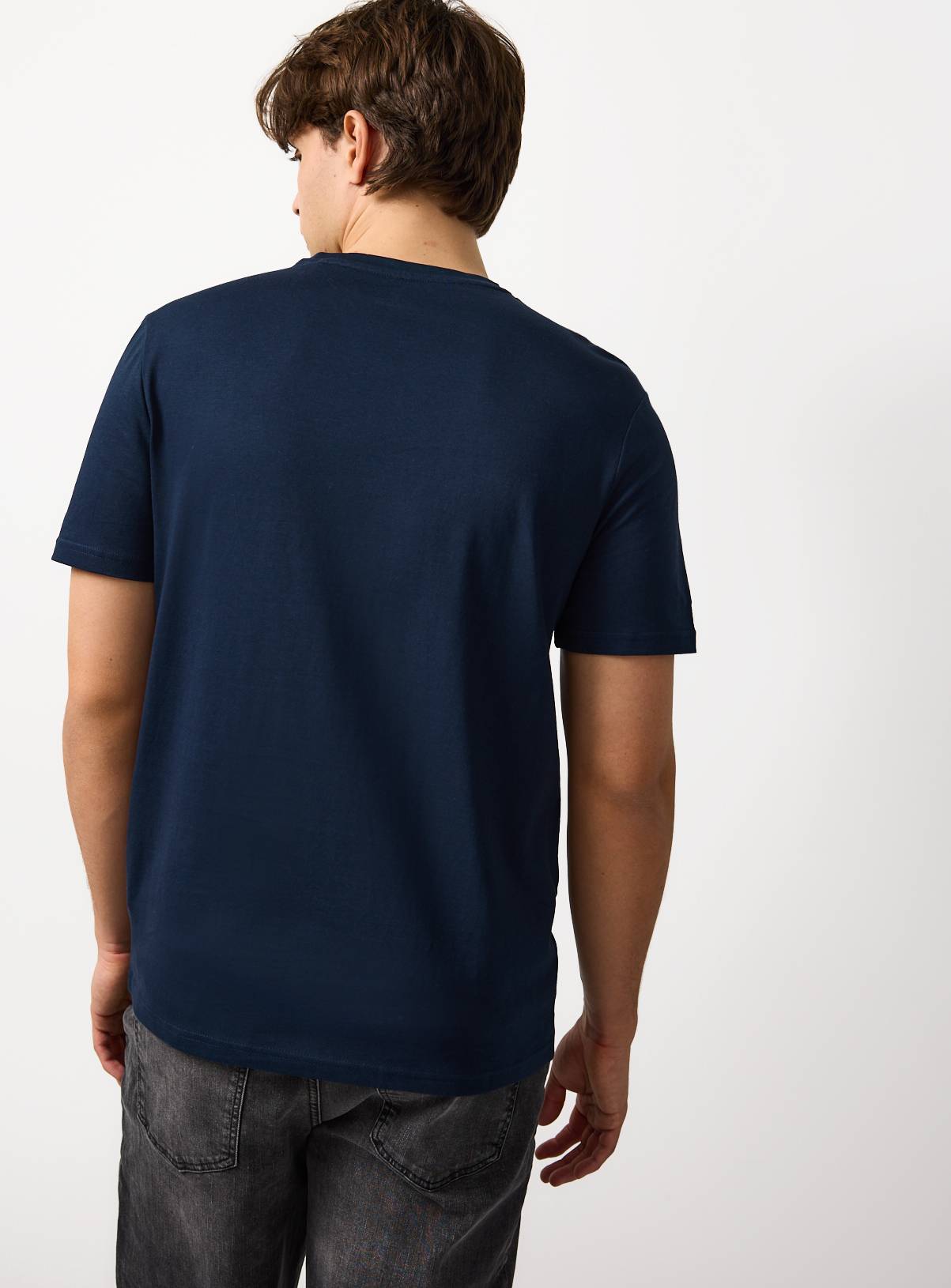 The Pure Cotton Tee - Navy XL - Image 5